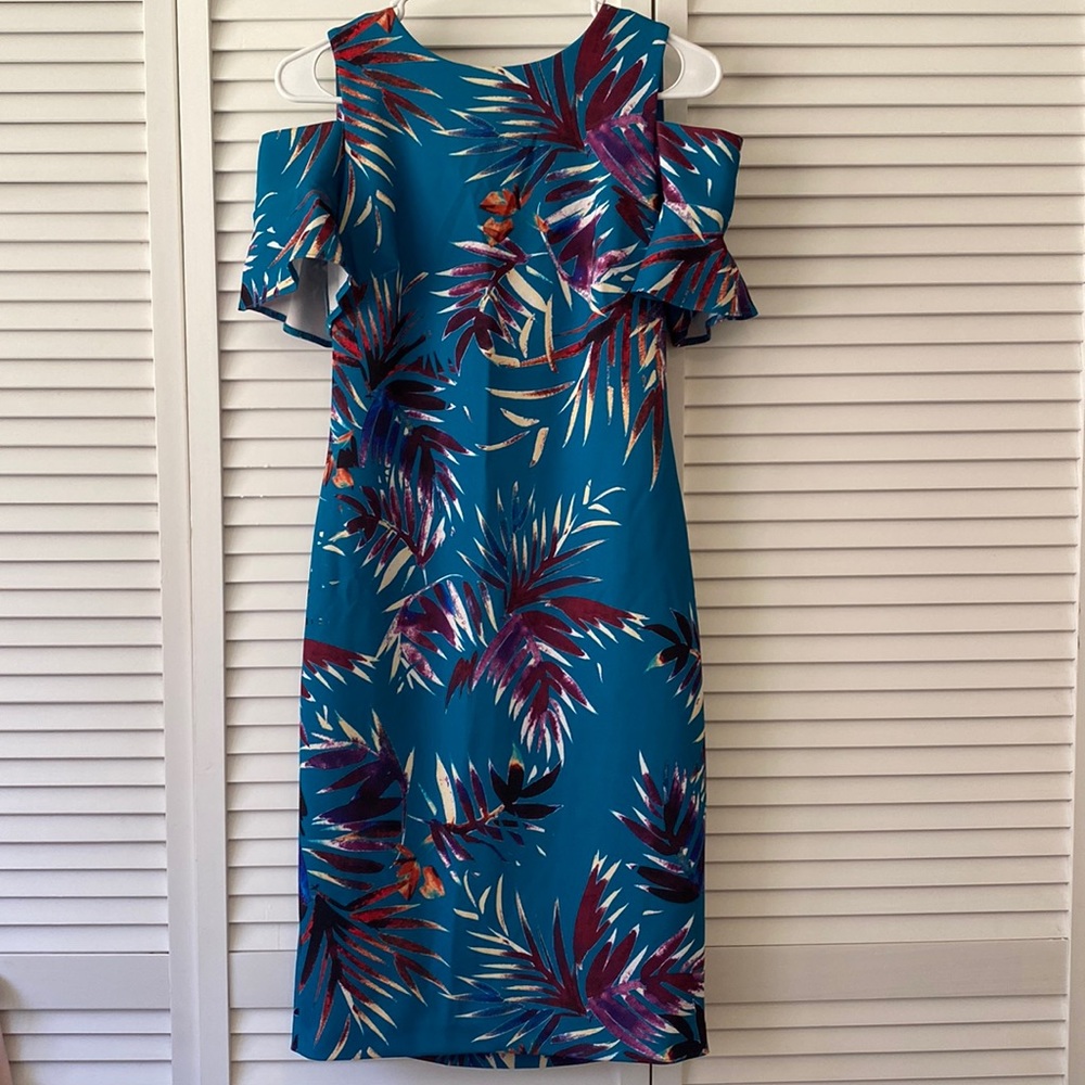 Calvin Klein Cold Shoulder Sheath Dress